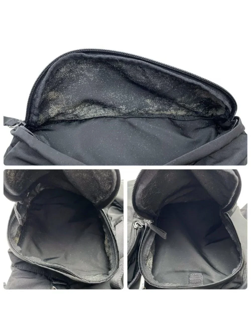 Prada Nylon Triangular Plate Logo Backpack Black